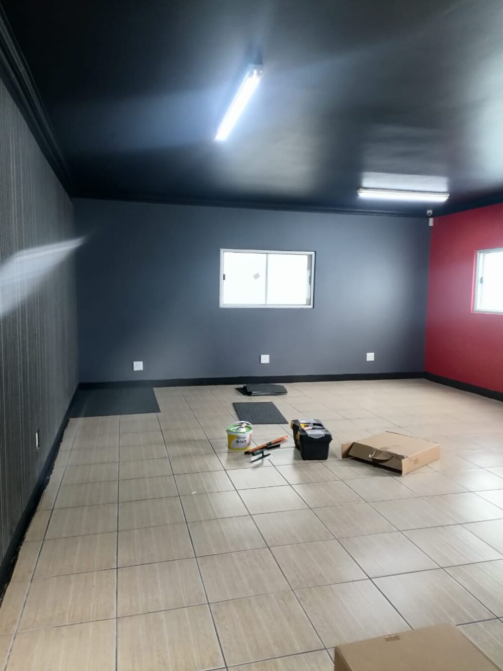 Room before adding carpet on floor